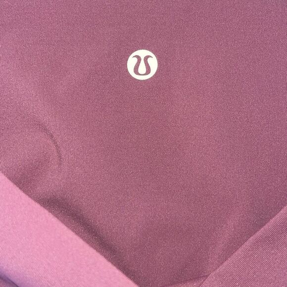 Lululemon Womens Scallop Wunder Under High-Rise Cropped Luxtreme Leggings Wine P - Picture 9 of 12